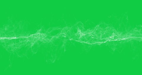 Electric Particles Beam in the Middle isolated on Green Screen Background,4K Video Element
