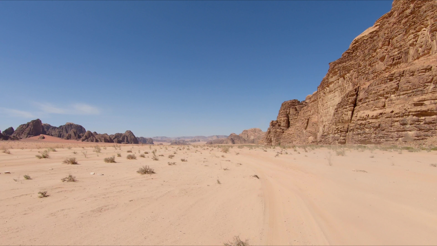 Desert driving point of view for green screen background of replacement | Shutterstock HD Video #1090316719