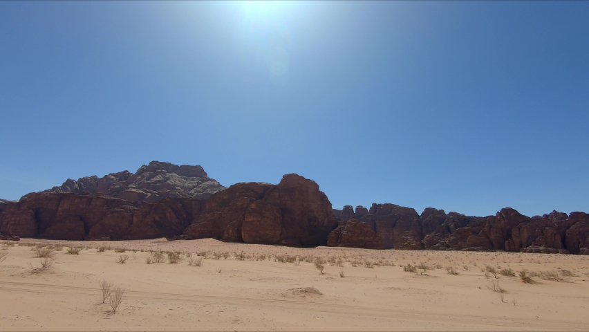 Desert driving point of view for green screen background of replacement | Shutterstock HD Video #1090316723
