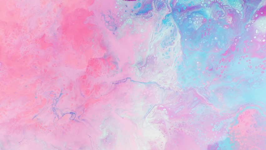 Abstract fantasy ink swirls and clouds in light pink and blue. | Shutterstock HD Video #1090322497