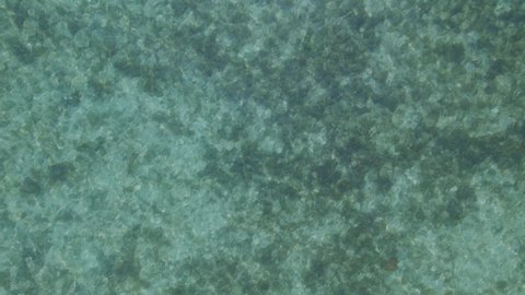 Drone video Ishigaki Island sea aerial view of rising bottom beach 4K UHD