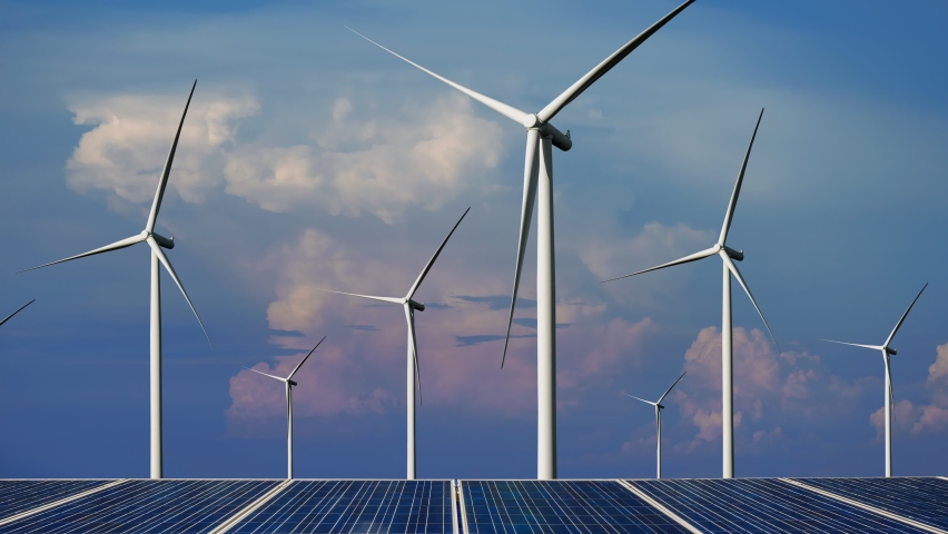 Environmental conservation technology and approaching global sustainable ESG by clean energy and power from renewable natural resources | Shutterstock HD Video #1090368847