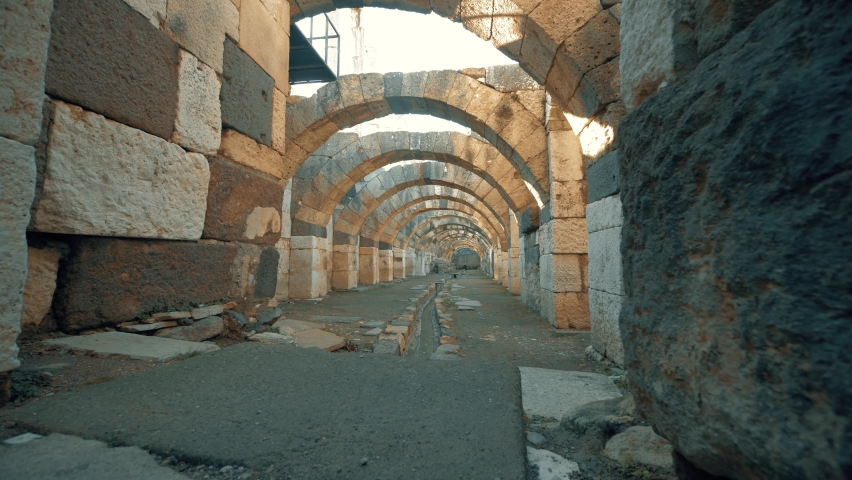 The ancient Agora of Smyrna, alternatively known as the Agora of Izmir, is an ancient Roman agora located in Smyrna - Izmir - Turkey.
