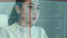 Young woman asia people work at home write typing python remote screen build data center AI deep tech app STEM skill, cloud computing create design server platform, reskill upskill in talent workforce - Powered by Shutterstock - Get 15% off with code: PIKWIZARD15