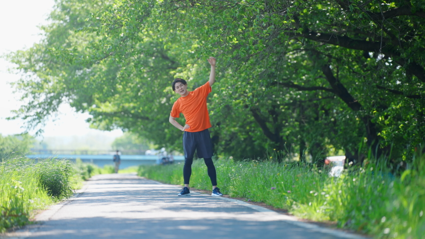 Young man running Sport image
