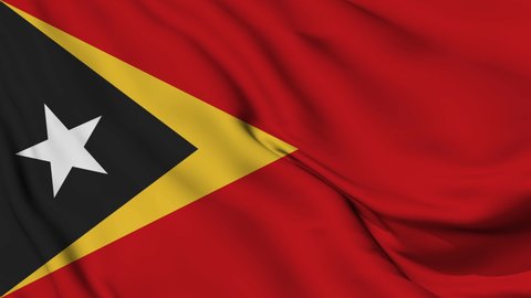 Flag of East Timor. High quality 4K resolution	
