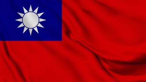 Flag of Taiwan. High quality 4K resolution	