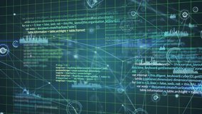 Animation of network of connections with data processing. global connections, digital interface and data processing concept digitally generated video. - Powered by Shutterstock - Get 15% off with code: PIKWIZARD15