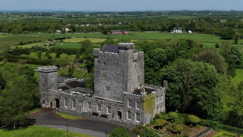 Knappogue castle and surroundings Co. Clare Ireland, 15th Century Castle, Limerick Ireland, May,14, 2022