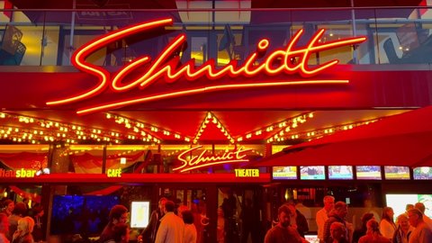 Schmidt Theater at Hamburg Reeperbahn Entertainment and red light district - CITY OF HAMBURG, GERMANY - MAY 14, 2022