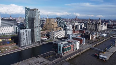 Generic aerial view of Liverpool city centre