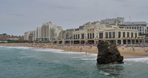 Biarritz, the Grande Plage , the Basque country, France