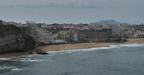 Biarritz from the pointe Saint Martin, the Basque country, France