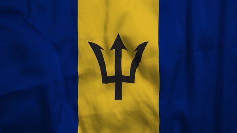 Flag of Barbados. High quality 4K resolution.