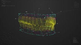 Teeth Model UI Animation. HUD medical scanning - Powered by Shutterstock - Get 15% off with code: PIKWIZARD15