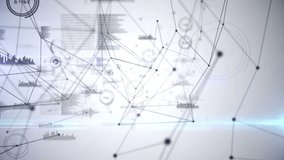 Animation of network of connections and data processing over white background. science and data processing concept digitally generated video. - Powered by Shutterstock - Get 15% off with code: PIKWIZARD15