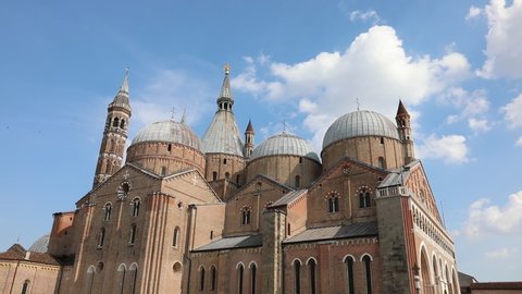 Famous Basilica dedicated to Sant'antonio in the city of Padua in Italy
