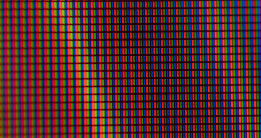 Blue, orange color. Color change from orange to blue, movement of stripes of light on the pixels of the monitor. Dynamic background slow motion. Use of LEDs. Slow motion. | Shutterstock HD Video #1090497033