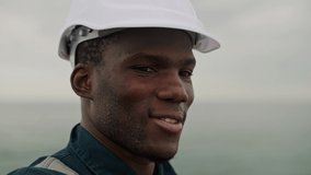 Maritime worker speaking to family online
