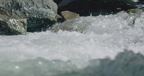 Mountain River Stream White Water Slow Motion Nature Water Spring Natural
