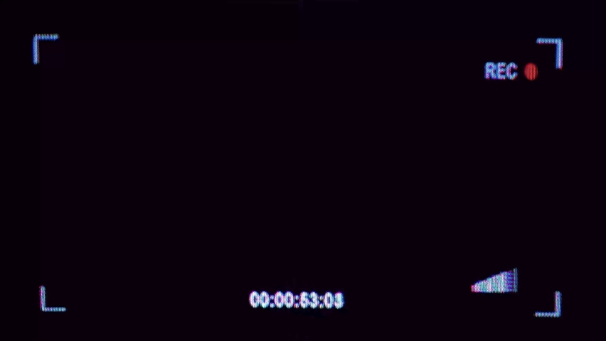 VHS Record Screen Overlay with Timecode Royalty-Free Stock Footage #1090522905