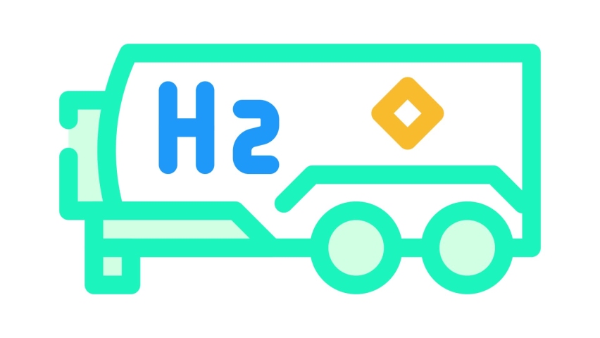 Tank hydrogen color icon animation | Shutterstock HD Video #1090526595