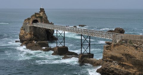 Biarritz, the Virgin's Rock , the Basque country, France