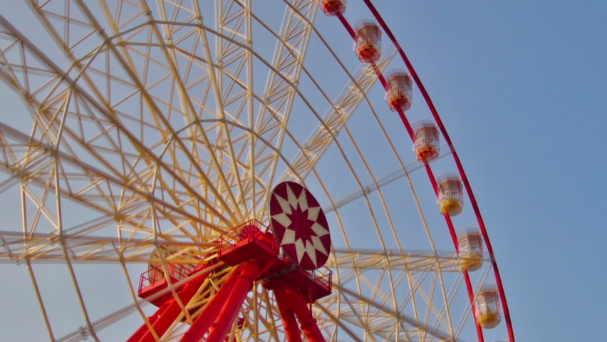 Entrance to Gorky Central Park of Culture and Leisure illuminated at night in Kharkov timelapse, Ukraine