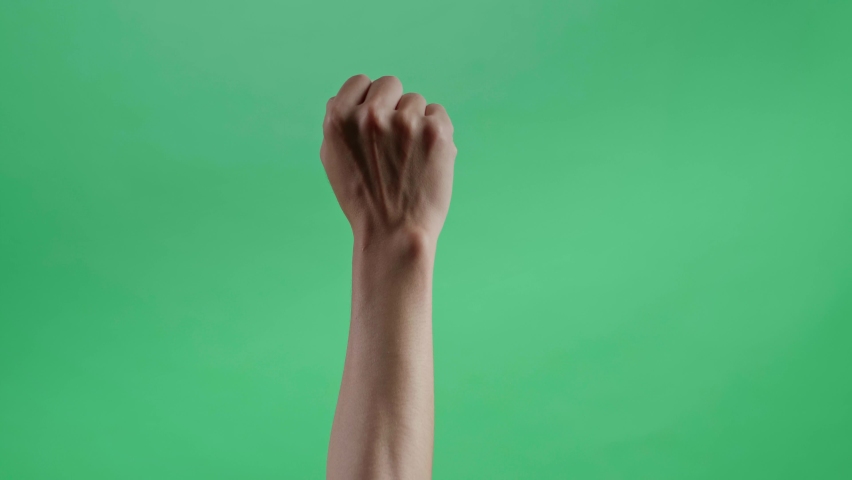 Hand Grab To Up On Green Screen Background
 | Shutterstock HD Video #1090566491