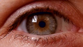 video eyes in 4k close-up shooting