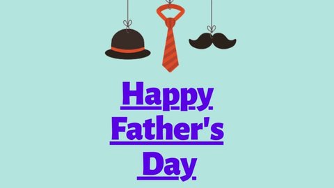 Father's Day animation video. Father's day lettering animation.
Father's day text 4k footage. Great for Father's Day Celebrations Around the World.