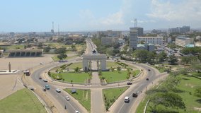 Ghana Independence Square aerial view_12