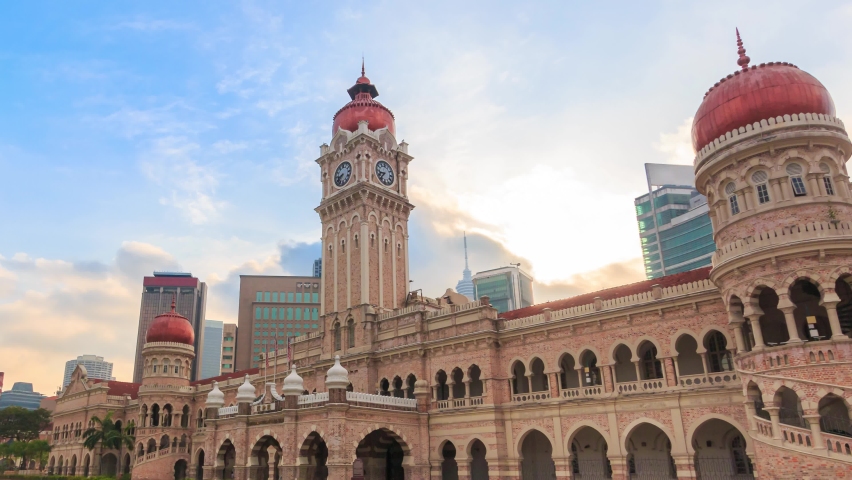 Sultan Abdul Samad Building Landmark Travel Place Of Kuala Lumpur, MALAYSIA Royalty-Free Stock Footage #1090601593