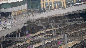 New Street Train Station Birmingham, facade reflection.
Rail tracks into New Street reflected in the metal cladding of the station facade.
 - Powered by Shutterstock - Get 15% off with code: PIKWIZARD15