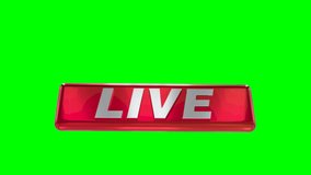 3D logo Live Sydney Green Screen