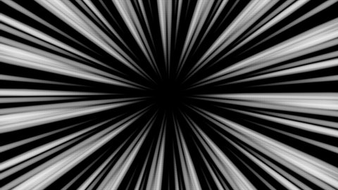 Loop animation of white concentrated lines of pencil-like lines on black background