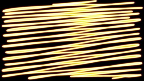 Neon sign of glowing scribble transition Motion graphics background animation.