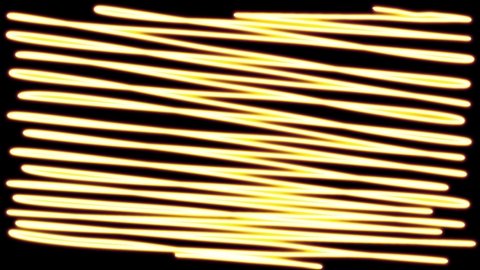 Neon sign of glowing scribble transition Motion graphics background animation.