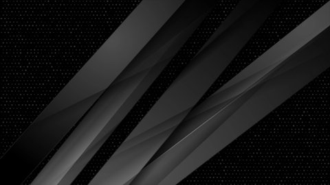 Black glossy smooth stripes abstract geometric motion background. Seamless looping. Video animation Ultra HD 4K 3840x2160