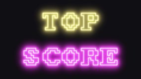 A laser beam creating a flickering neon text message (8 bit line art) with the words Top Score. Retro vaporwave style.
 - Powered by Shutterstock - Get 15% off with code: PIKWIZARD15