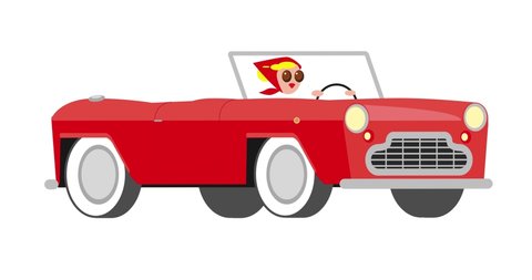 66 Cartoon Car Convertible Stock Video Footage - 4K and HD Video Clips |  Shutterstock