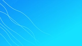 Wiggle lines animated with gradient blue background. 4K render