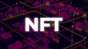 Pink Holographic Smart City Animation. Digital Data. Network Communication Technology . NFT Metaverse Concept. 4K - Powered by Shutterstock - Get 15% off with code: PIKWIZARD15