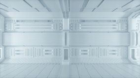 This Stock Motion Graphics Video shows a Clean and White Futuristic Sci-Fi Corridor movement background on seamless loop. - Powered by Shutterstock - Get 15% off with code: PIKWIZARD15