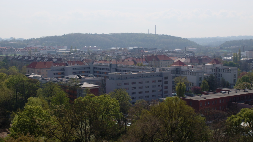 Panorama of Prague 4 and Prague 10 district 