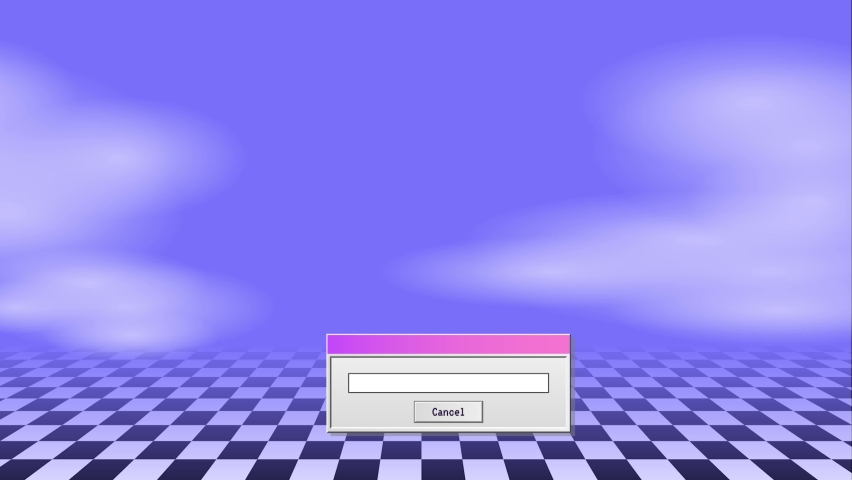 Retro Vaporwave Poster With User Interface Elements and Cartoon Wave Illustration. Trendy Old Aesthetic Background. 2D Animation. Royalty-Free Stock Footage #1090770127