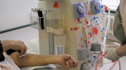 Hardware Hemodialysis. Introduction of the system into the human bloodstream.