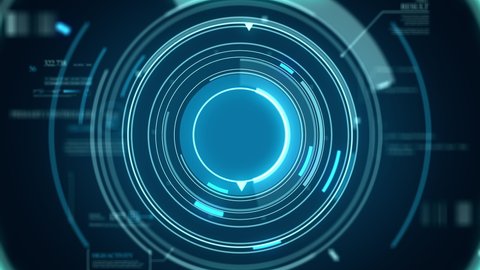 Technology Background Futuristic Concept Portal Hologram Stock Footage ...