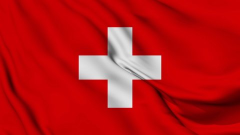 Flag of Switzerland. High quality 4K resolution