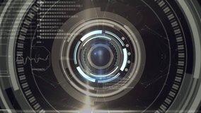 Animation of scan scope and data processing over dark background. global science, data processing and digital interface concept digitally generated video. - Powered by Shutterstock - Get 15% off with code: PIKWIZARD15